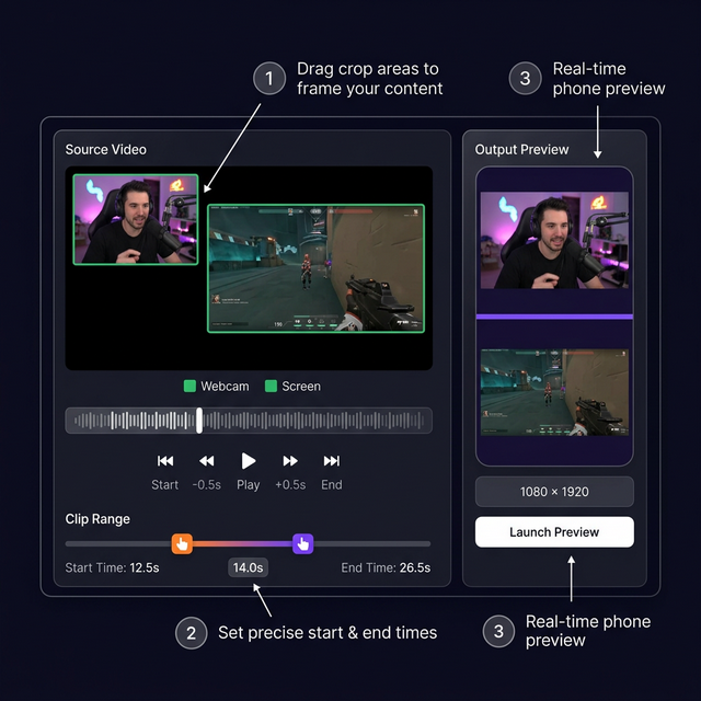 Manual Clip Maker editor interface